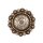 Roped Berry Round Concho 32 mm Antik