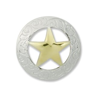 Texas Gold Stern Concho 38 mm