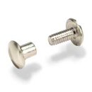 Chicago Schraubnieten 10 mm Nickel 10er Pack