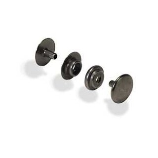 Linie 20 Druckknöpfe Schwarz 100er Pack Nickelfrei
