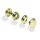 Linie 24 Druckknöpfe Messing 100er Pack