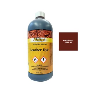 Fiebings Leather Dye - Mittelbraun - 946 ml