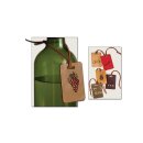 Wein Geschenkanhänger - 6er Pack