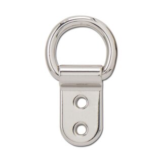 Solider Clip mit D-Ring 25mm, vernickelt
