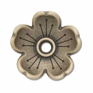 Blumenkranz Concho - 25mm - Antik Messing Finish