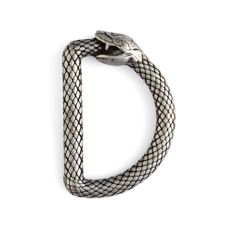 Infinity Snake D-Ring - Antik Silber Look - Nickelfrei, 4,70 €