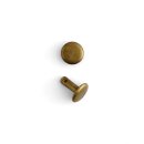 Nieten Doppelkopf - Gro - Antik Messing Finish - Nf