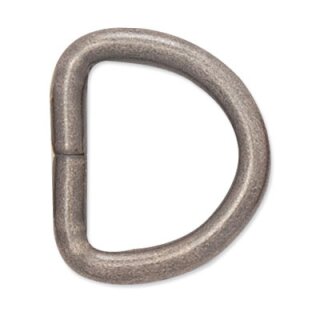 Solide D-Ringe - 25mm - Antik Nickel