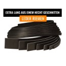 Lederriemen XL Länge Schwarz