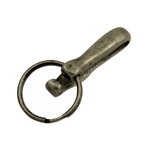 Nickel Beschichtet Abnehmbar Gürtelclip Zug Auseinander Schlüsselring Packung 1 