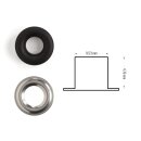 Ösen Schwarz Matt 10 mm